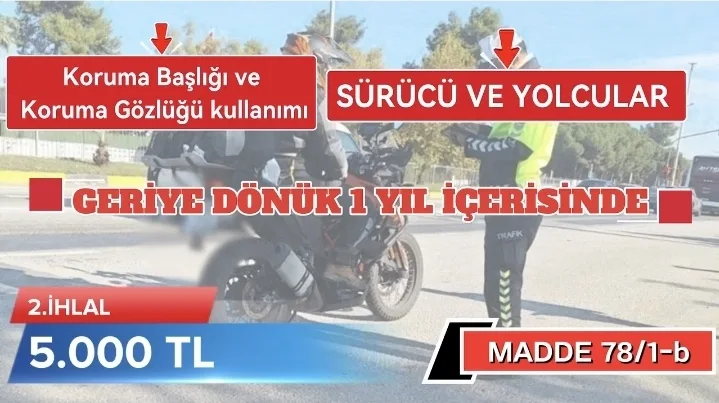 2 - Edirne Emniyetinden kask uyarısı