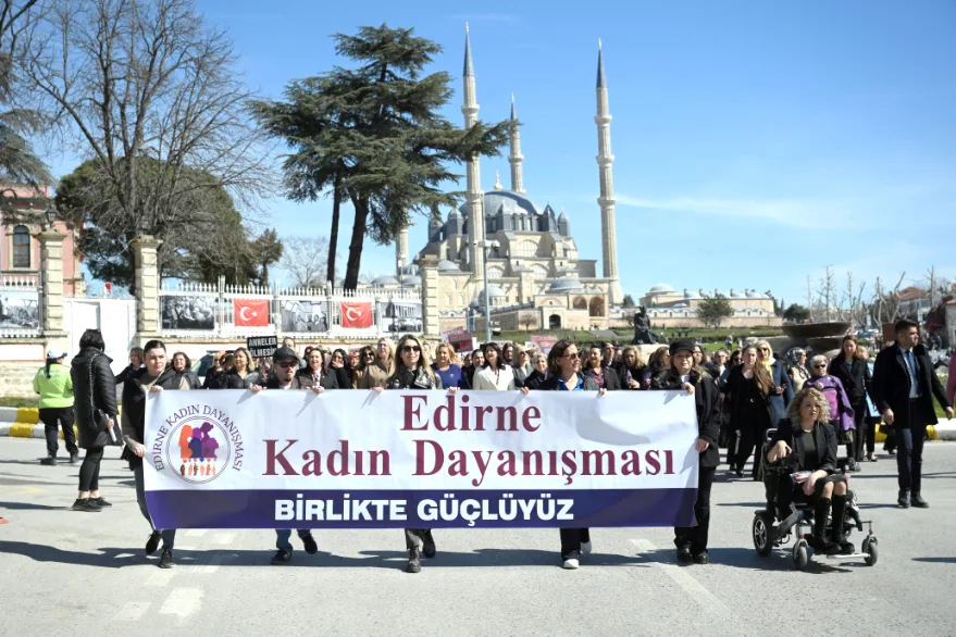 Edirne’de Dünya Kadınlar Günü kutlandı