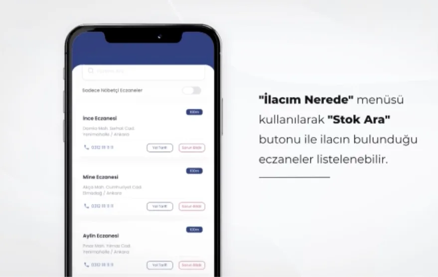 Reçetedeki ilacın hangi eczanede olduğu artık e-Nabız’da