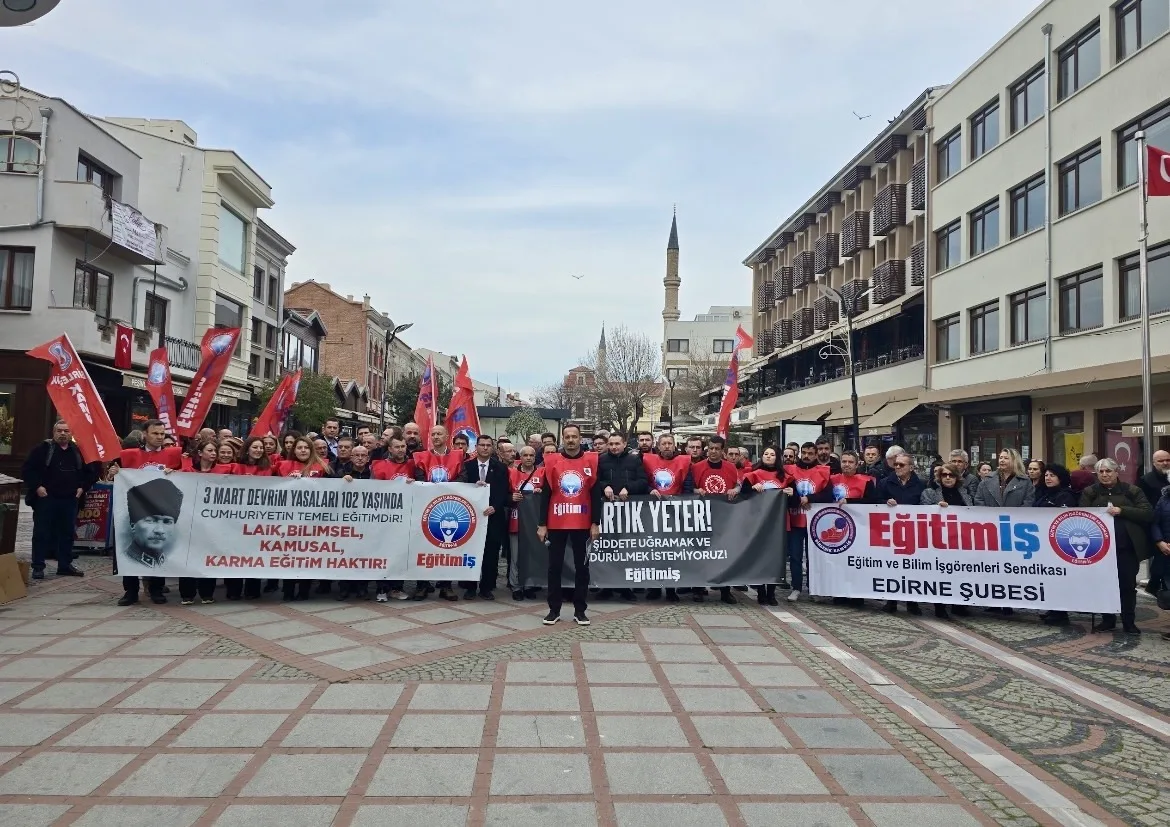 Edirne Eğitim-İş’ten öğretmen cinayetine tepki