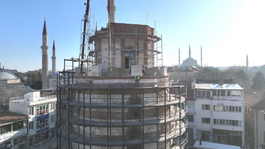 Makedon Kulesi’nin dış cephe çalışmaları tamamlandı