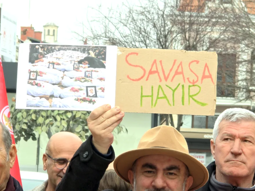Savasa Karsi Protesto 2 - Edirne’den savaşa karşı ortak ses