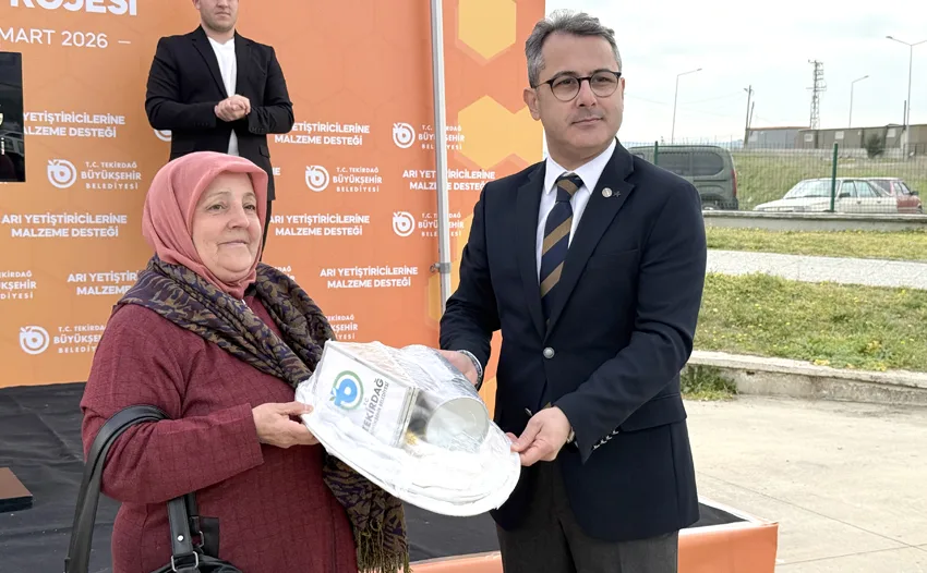 Tekirdağ’da arıcılara malzeme desteği