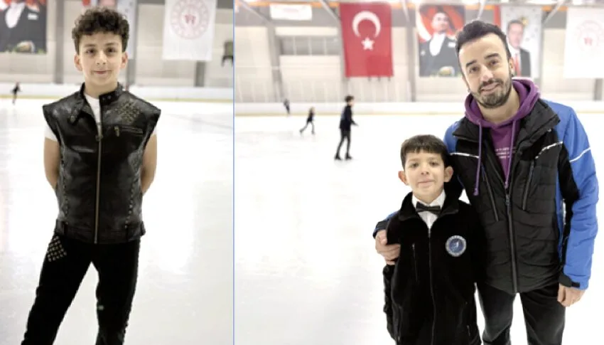 Tekirdağlı sporcular buz pateninde yeni dereceler için çalışıyor