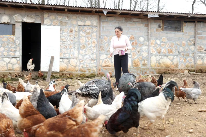 Moda tasarimcisi yeliz 2 - Moda tasarımcısı şehrin stresinden uzaklaşmak için kamp yaptığı köye göç etti