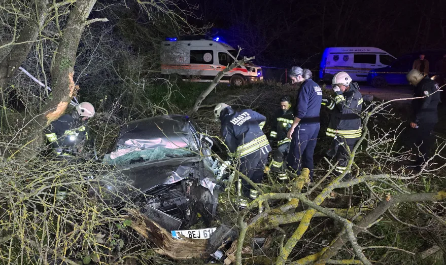 Tekirdağ’daki feci kazada 1 kişi öldü, 3 kişi yaralandı