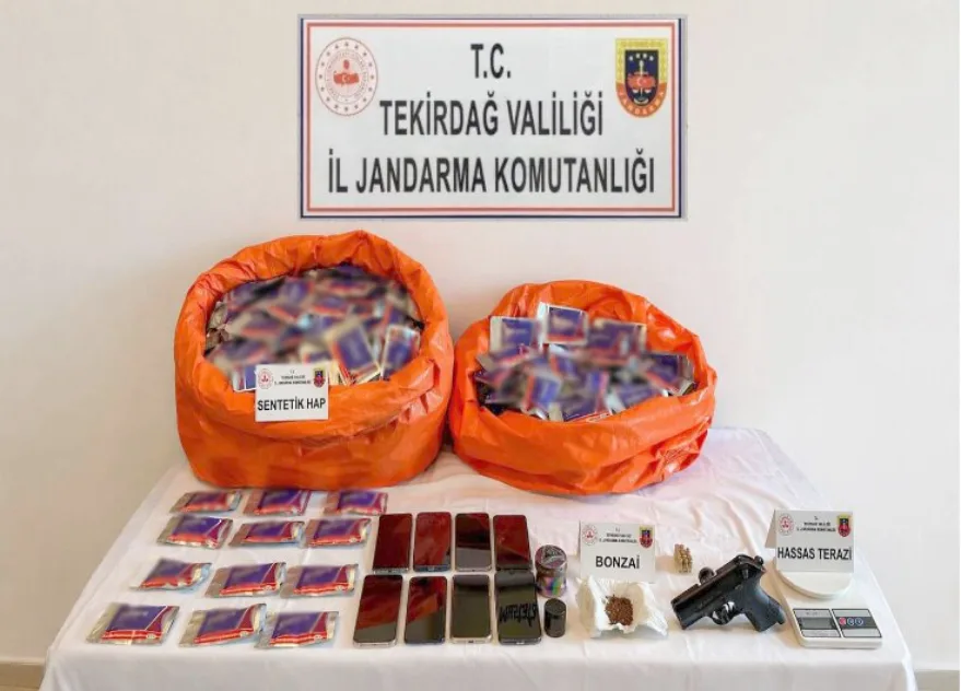 Tekirdağ merkezli uyuşturucu operasyonunda 8 tutuklama