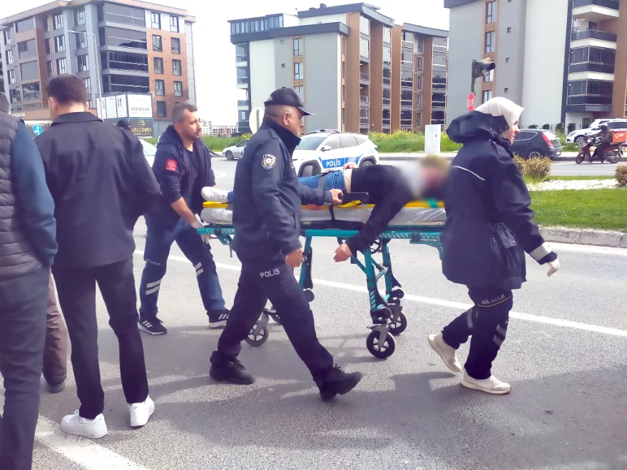 Tekirdağ’da motosikletin çarptığı yaya yaralandı