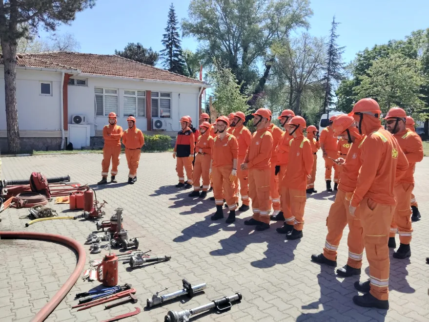 EDAK ekibi, orman yangınları gönüllü eğitimini tamamladı