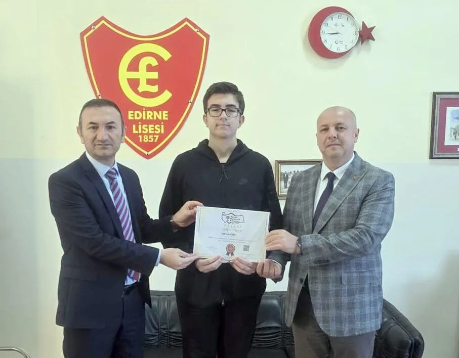 Edirne Lisesi’nden matematikte büyük gurur