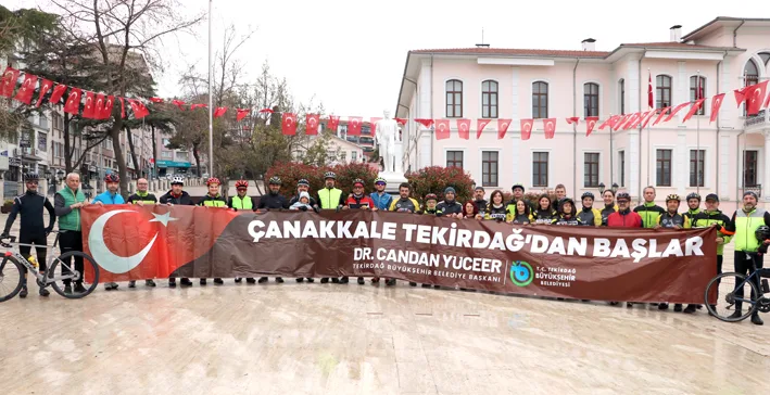 Bisikletliler 2 - Tekirdağ’dan Çanakkale’ye 40 bisikletli şehitler için pedal çevirdi