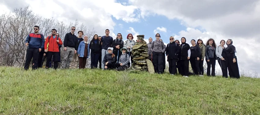 Tekirdağ’da Ganos Dağı eteklerinde doğa yürüyüşü düzenlendi