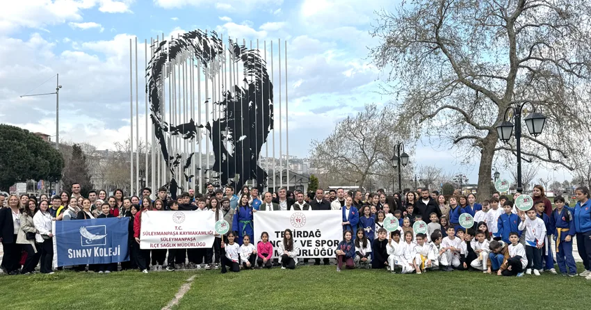 Tekirdağ’da “Dünya Sağlık Günü” kapsamında yürüyüş düzenlendi