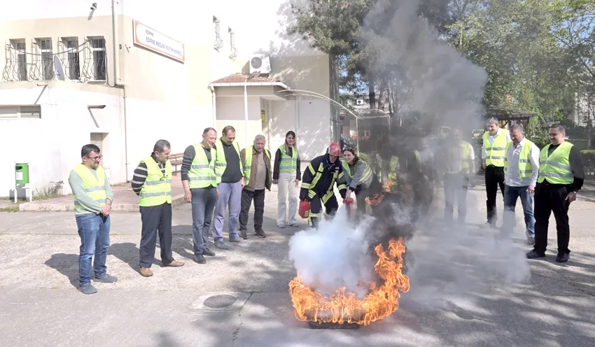 Edirne MESEM’de yangın eğitim kursu verildi