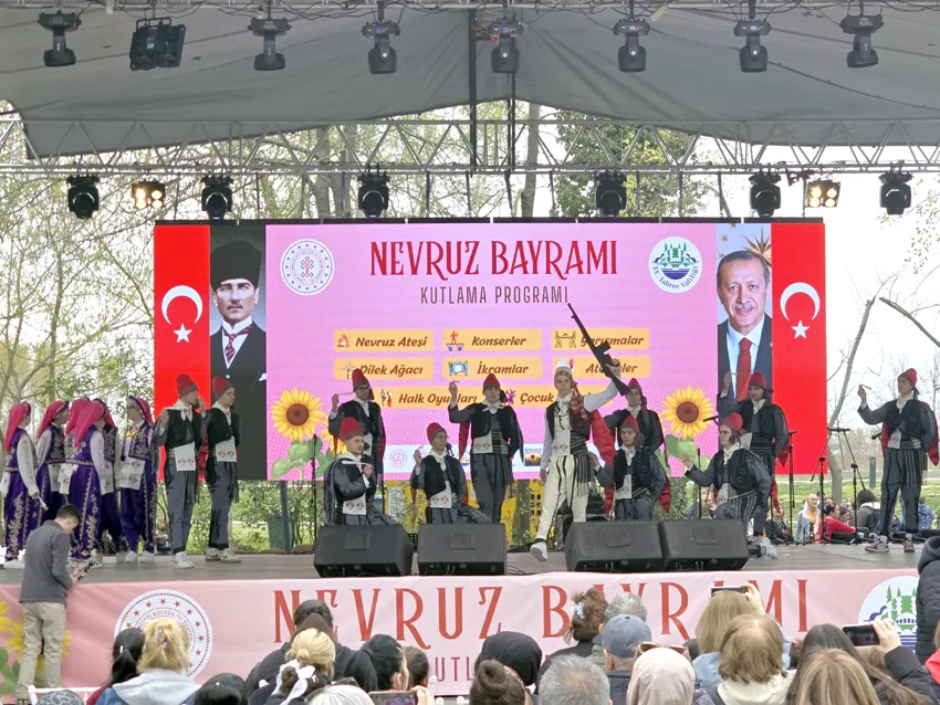 Nevruz kutlamalari 22 - Edirne’de Nevruz ateşi yandı