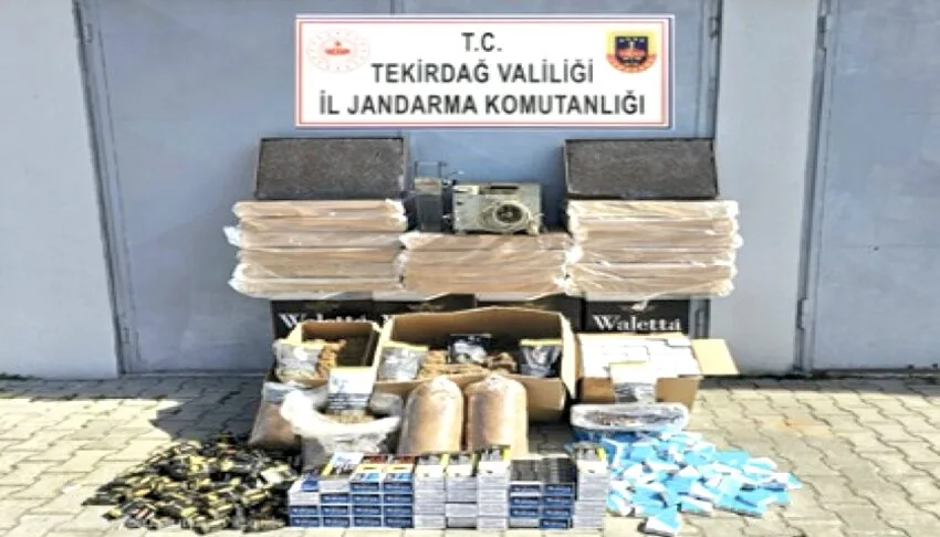 Tekirdağ’da uyuşturucu ve silah kaçakçılığına 13 tutuklama