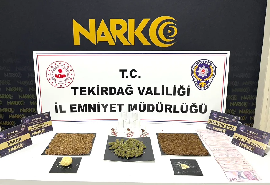 Tekirdağ’da uyuşturucuya 10 tutuklama
