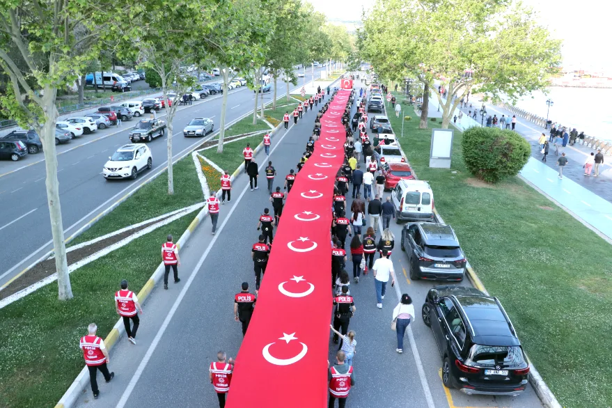 AA 20260515 41394730 41394725 TEKIRDAGDA POLISLER VE SPORCULAR 1919 KOREOGRAFISI OLUSTURDU - Tekirdağ’da polisler ve sporcular 1919 koreografisi oluşturdu