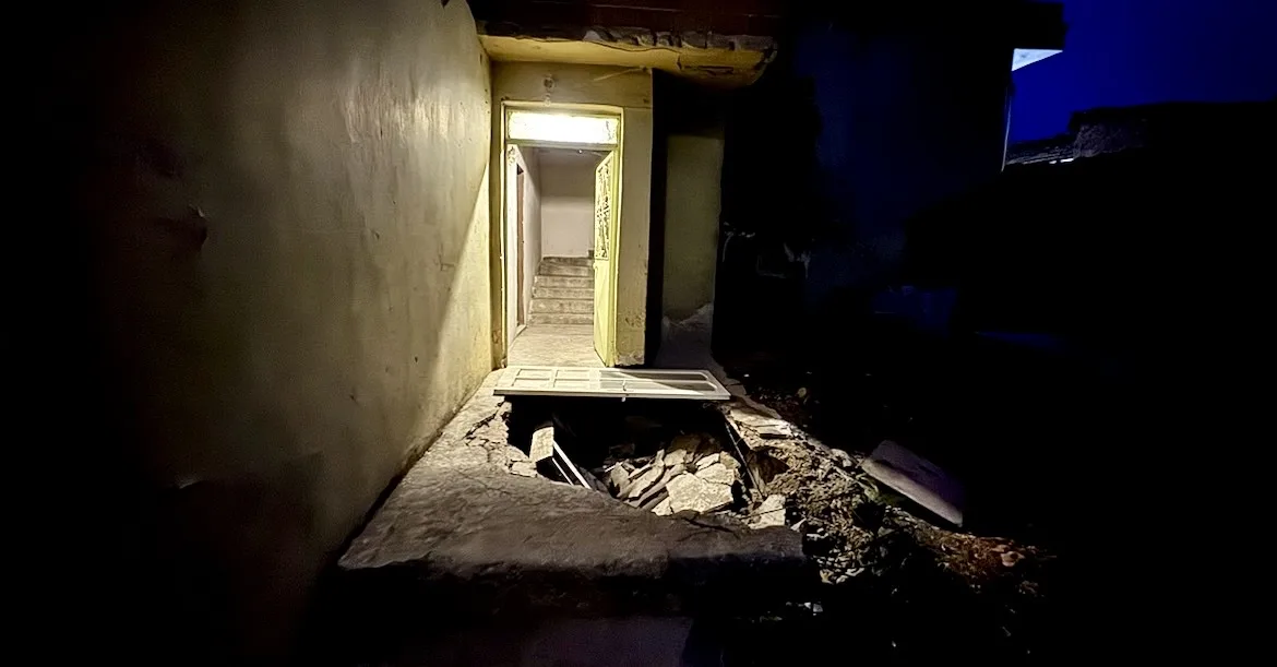 Edirne’de korkutan çökme: Ev tahliye edildi