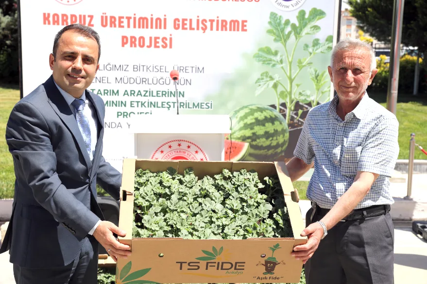 Edirne’de çiftçilere 60 bin karpuz fidesi dağıtıldı