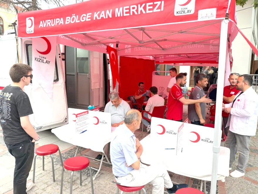 Edirnelilerden kan bağışına destek