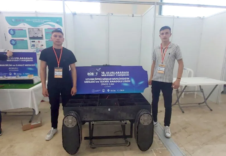 Uzunkopru MTAL 1 - Uzunköprü MTAL’den robot yarışmasında büyük başarı