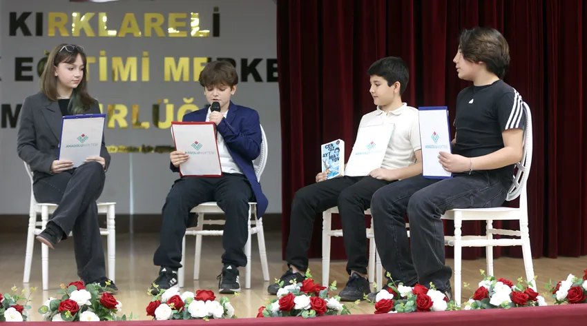 Kırklareli’nde Anadolu Mektebi Yazar Okumaları Projesi Yıl Sonu Programı düzenlendi