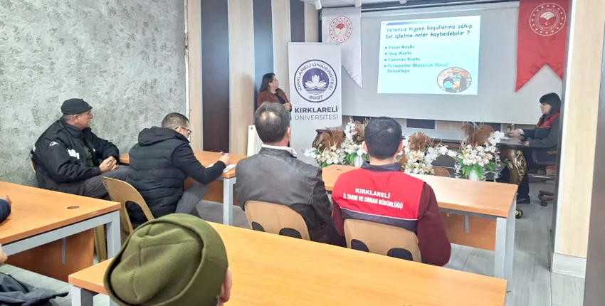 Kırklareli’nde süt sağım ve sanitasyon eğitimi düzenlendi