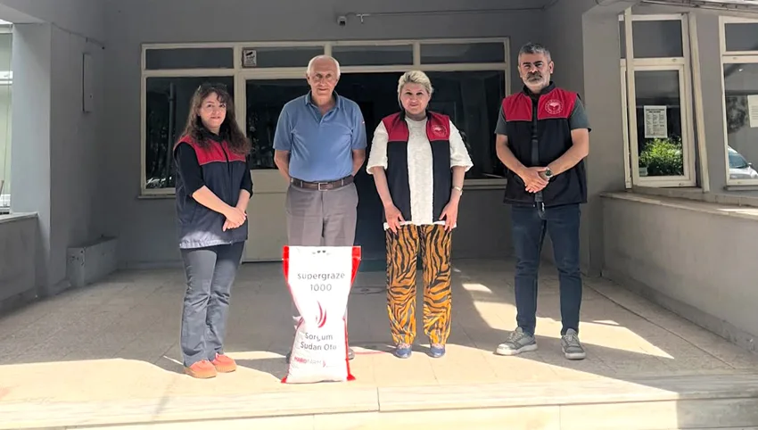 Kırklareli’nde kuraklığa dayanıklı sorgum otu tohumu dağıtıldı