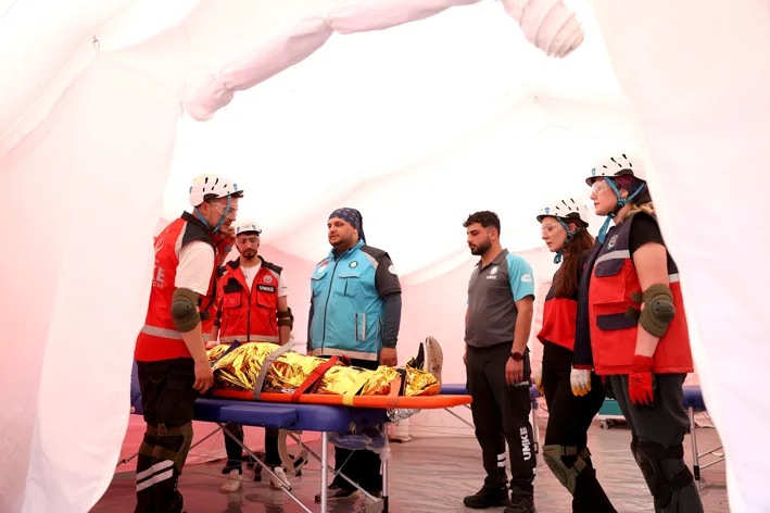 Umke egitim 3 - Kırklareli’nde UMKE personeline arama kurtarma eğitimi verildi
