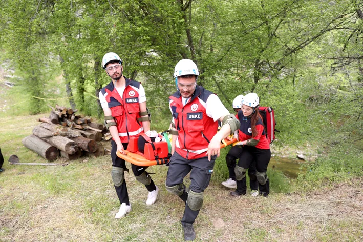 Umke egitim 4 - Kırklareli’nde UMKE personeline arama kurtarma eğitimi verildi