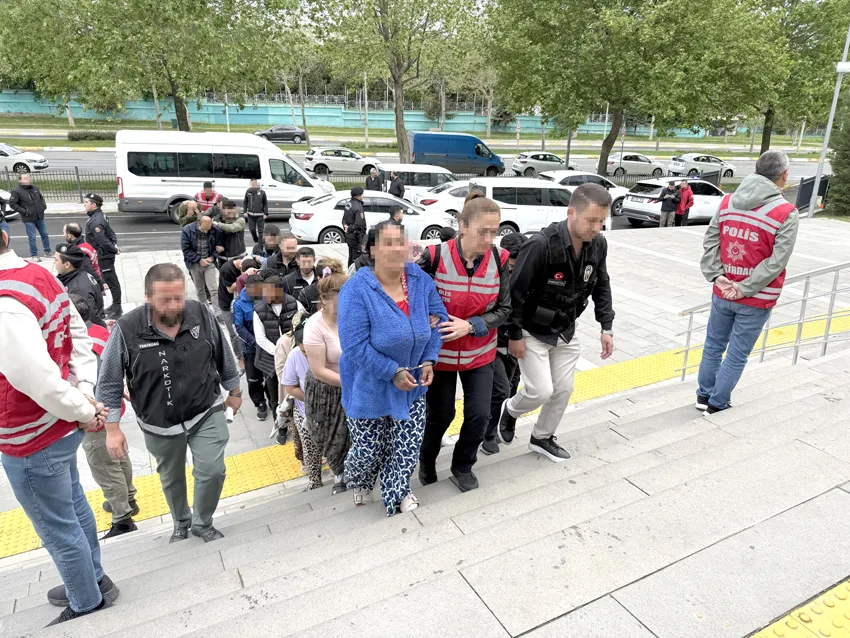 Tekirdağ’da uyuşturucu operasyonunda yakalanan 16 zanlı tutuklandı