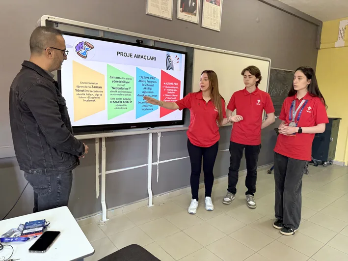 Zaman yonetimi projesi 2 - Tekirdağlı lise öğrencileri zaman yönetimi projesiyle Türkiye ikincisi oldu