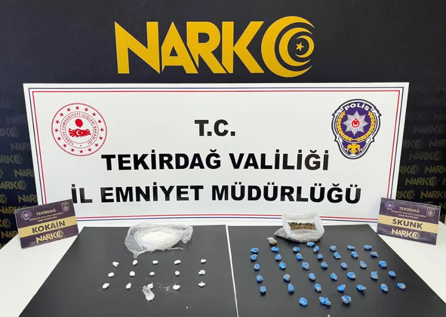 Tekirdağ’da uyuşturucuya 8 tutuklama