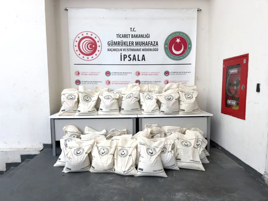 İpsala Sınır Kapısı’nda 1 ton 470 kilogram uyuşturucu ele geçirildi