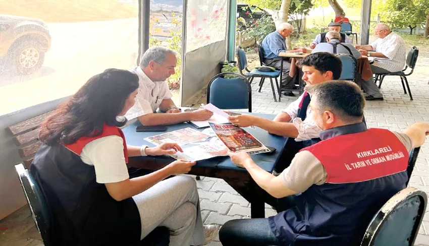 Kırklareli’nde çiftçilere tarımsal üretim ve desteklemeleri hakkında bilgi verildi