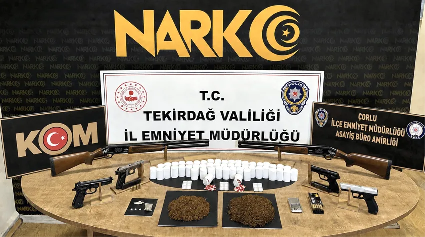 Tekirdağ’da uyuşturucu operasyonlarında yakalanan 13 zanlı tutuklandı