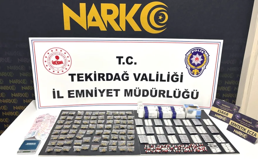 Tekirdağ’da uyuşturucu operasyonlarında 9 tutuklama