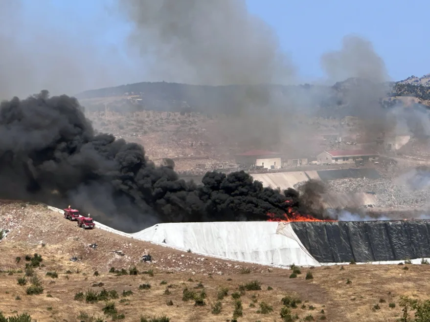 Çanakkale’de Katı Atık Bertaraf Tesisi alev aldı