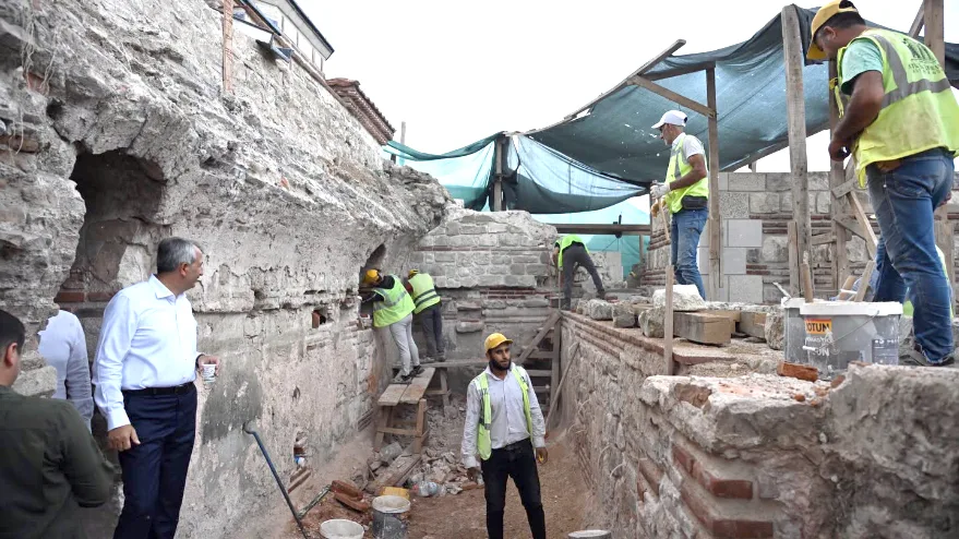 Gazi Mihal Hamamı’ndaki restorasyonda sona yaklaşıldı