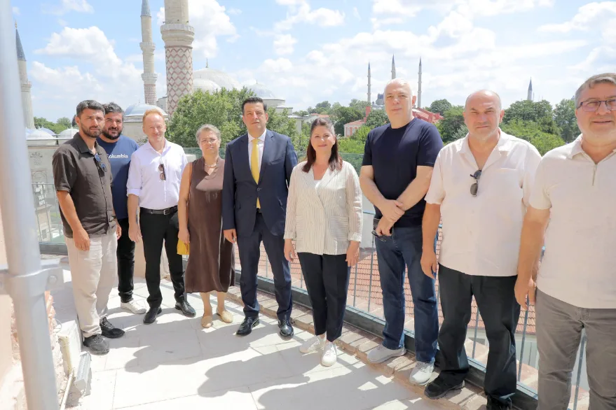 Gencan Makedor Kule 1 - Başkan Gencan, Makedon Kulesi’ni ziyaret etti