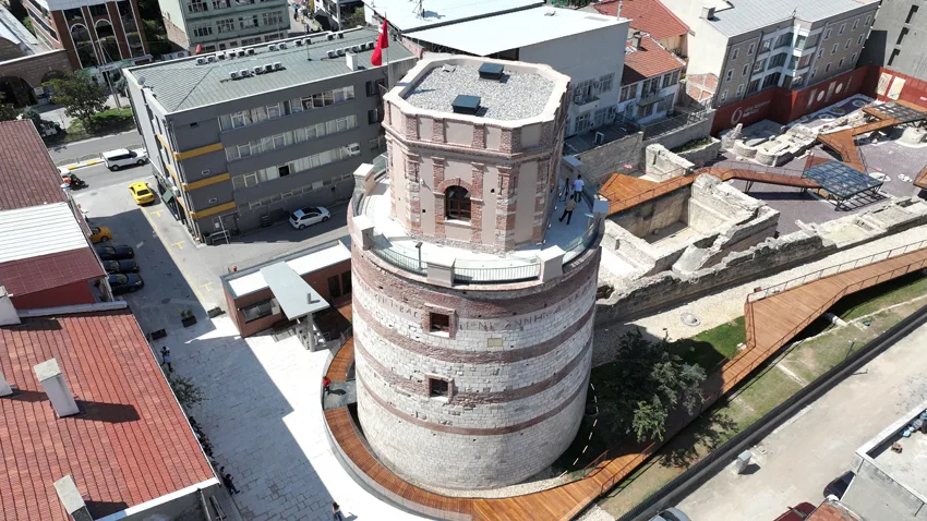 Restorasyonu tamamlanan Edirne’deki Makedon Kulesi ziyaretçilerini ağırlıyor