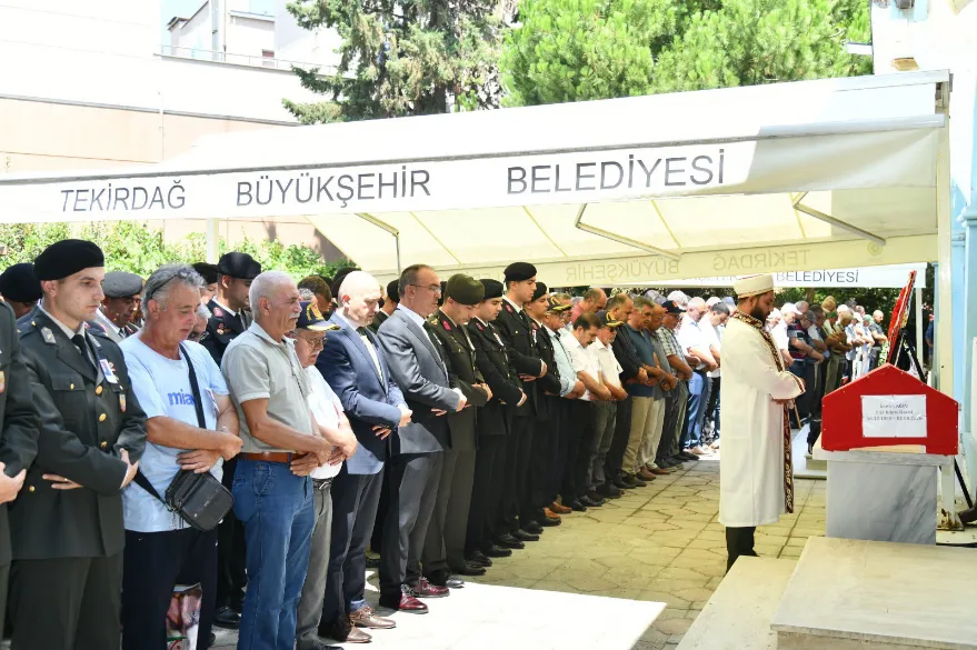 Kıbrıs Gazisi İzzettin Ağın, Tekirdağ’da son yolculuğuna uğurlandı