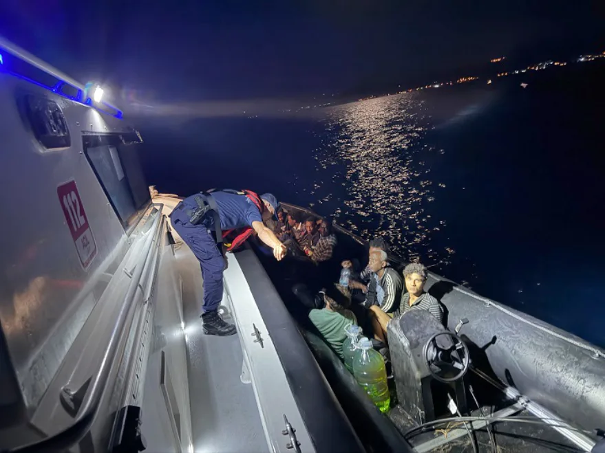 Çanakkale’de 14 düzensiz göçmen yakalandı