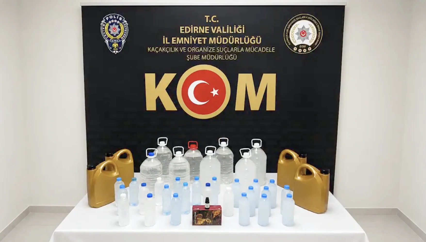 Çavuşbey’de sahte içki operasyonu