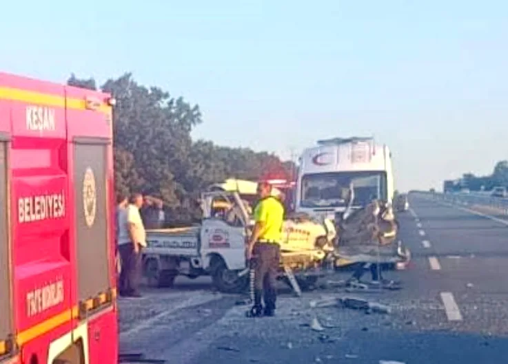 Keşan’da trafik kazası can aldı