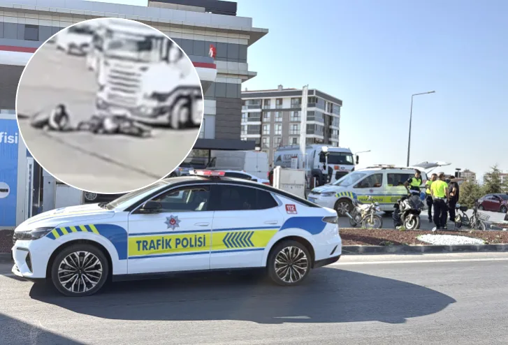 TIR’la çarpışan motosikletin sürücüsü yaralandı