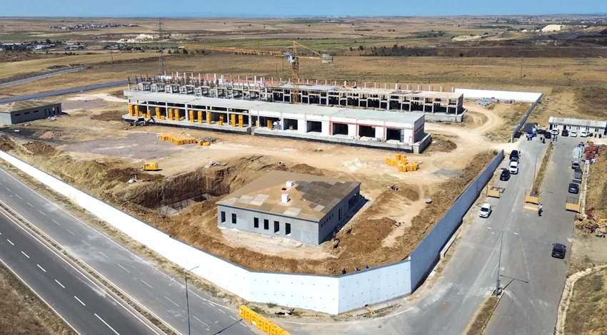 Tekirdağ’da yeni sebze ve meyve toptancı halinin kaba imalatı yüzde 98 tamamlandı