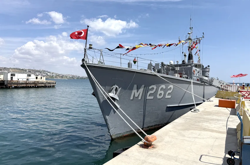 Tekirdağ’da “TCG Enez” gemisi ziyarete açıldı