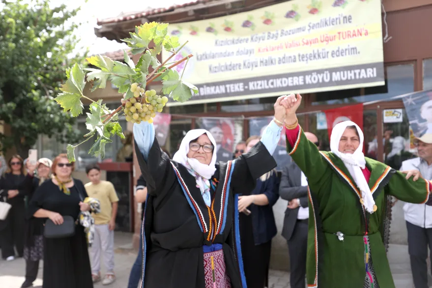“Kızılcıkdere 6. Bağ Bozumu Şenlikleri” başladı